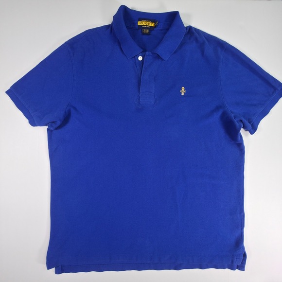 Ralph Lauren Other - Ralph Lauren Rugby Polo Shirt Mens XXL 2XL Blue Short Sleeve Cross bones Skull